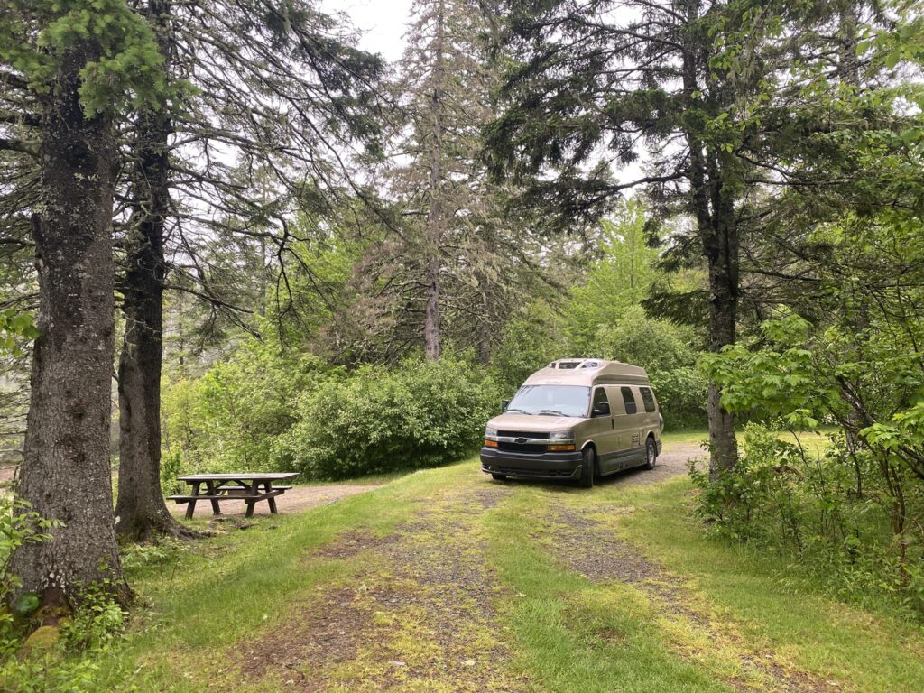 Cobscook Bay State Park campsite